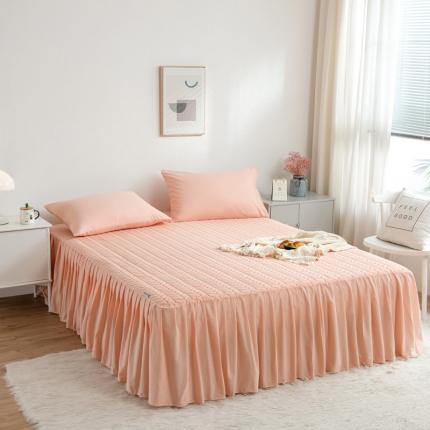 91家纺网 家纺一手货源 找家纺 （总）席世家 2023新款色织全棉加棉床裙