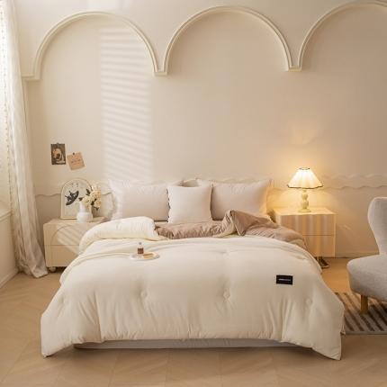 91家纺网 家纺一手货源 找家纺 （总）一加一 2025新款双拼贴标大豆被子冬被芯