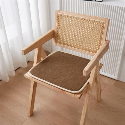 蔚意轩 2023新款海绵复合坐垫椅垫餐椅垫-方形 方形咖色