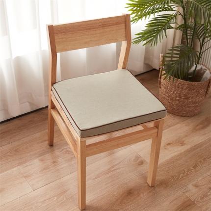 蔚意轩 2023新款乳胶坐垫椅垫餐椅垫（简约场景）乳胶坐垫米色