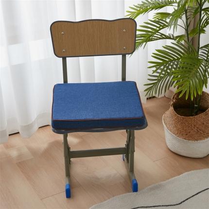 蔚意轩 2023新款乳胶坐垫椅垫餐椅垫（学生场景）乳胶坐垫蓝大