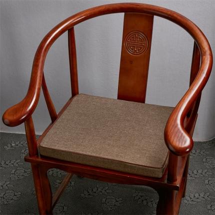 蔚意轩 2023新款乳胶坐垫椅垫餐椅垫（中式场景）乳胶坐垫咖色