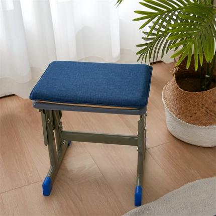 蔚意轩 2023新款方形记忆棉坐垫椅垫餐椅垫（学生场景）小号蓝色