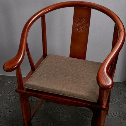 蔚意轩 2023新款方形记忆棉坐垫椅垫餐椅垫（中式场景）记忆棉咖色