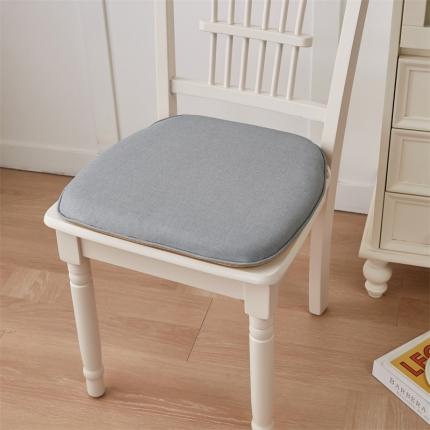 蔚意轩 2023新款马蹄形记忆棉坐垫椅垫餐椅垫（欧式场景）马蹄形灰色