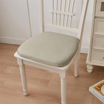 蔚意轩 2023新款马蹄形记忆棉坐垫椅垫餐椅垫（欧式场景）马蹄形米色