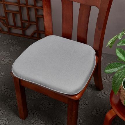 蔚意轩 2023新款马蹄形记忆棉坐垫椅垫餐椅垫（中式场景）马蹄形灰色