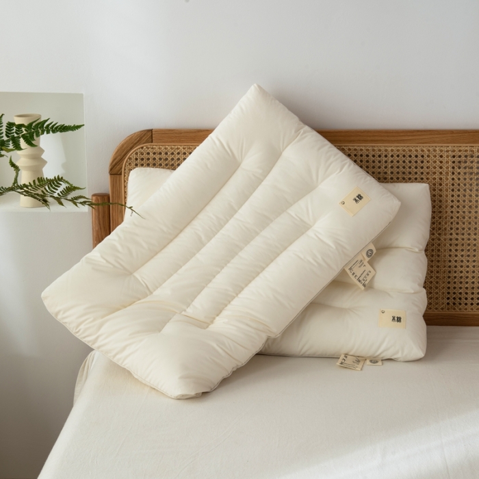 91家纺网 家纺一手货源 找家纺 唯爱品 2026新款A类本棉护颈枕枕头枕芯 记忆枕源头工厂 48*74cm/只 本棉 护颈 中枕