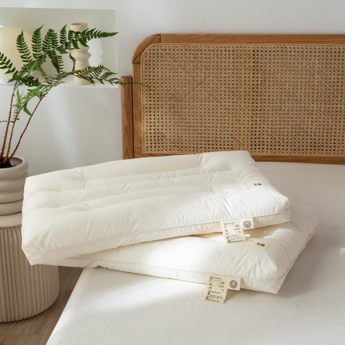 91家纺网 家纺一手货源 找家纺 唯爱品 2026新款A类本棉护颈枕枕头枕芯 记忆枕源头工厂 48*74cm/只 本棉 护颈 中枕