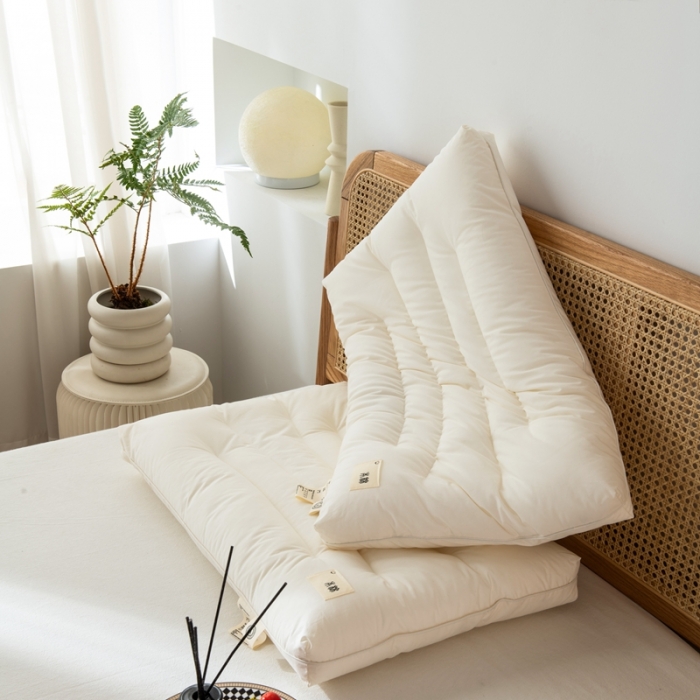 91家纺网 家纺一手货源 找家纺 唯爱品 2026新款A类本棉护颈枕枕头枕芯 记忆枕源头工厂 48*74cm/只 本棉 护颈 低枕