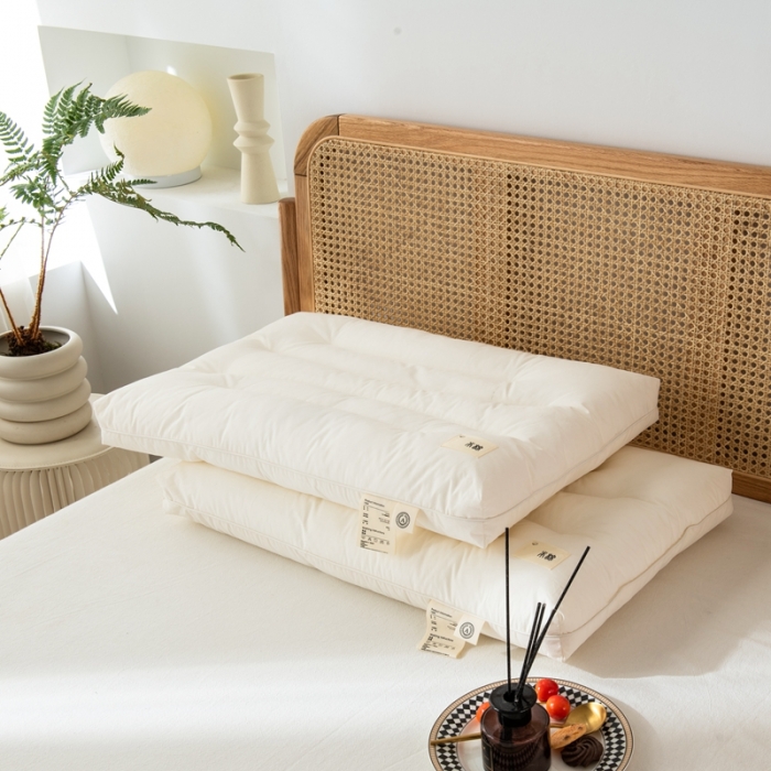 91家纺网 家纺一手货源 找家纺 唯爱品 2026新款A类本棉护颈枕枕头枕芯 记忆枕源头工厂 40*60cm/只 本棉护颈枕 学生枕