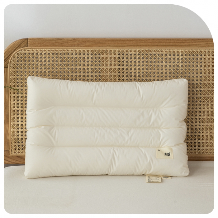 91家纺网 家纺一手货源 找家纺 唯爱品 2026新款A类本棉护颈枕枕头枕芯 记忆枕源头工厂 40*60cm/只 本棉护颈枕 学生枕