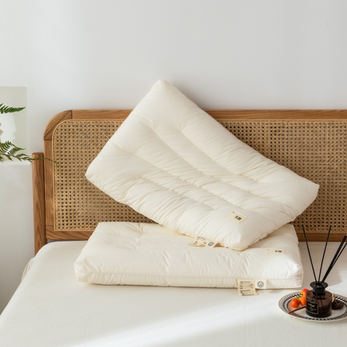 91家纺网 家纺一手货源 找家纺 唯爱品 2026新款A类本棉护颈枕枕头枕芯 记忆枕源头工厂 30*50cm/只 本棉护颈枕 儿童枕