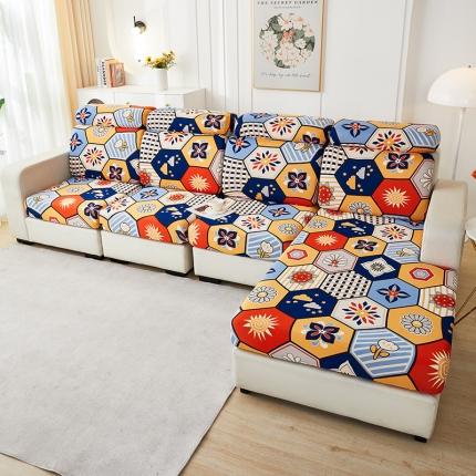 91家纺网 家纺一手货源 找家纺 （总）逐日沙发套2023新款牛奶丝印花沙发笠