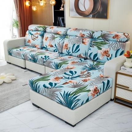 91家纺网 家纺一手货源 找家纺 （总）逐日沙发套2023新款牛奶丝印花沙发笠