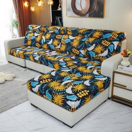 91家纺网 家纺一手货源 找家纺 （总）逐日沙发套2023新款牛奶丝印花沙发笠