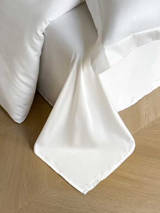 91家纺网 家纺一手货源 找家纺 618家纺 2023新款100支北欧长绒棉单品系列 枕套 纯色本白