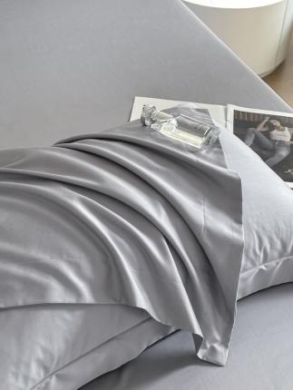 618家纺 2023新款100支北欧长绒棉单品系列 枕套 纯色火山灰