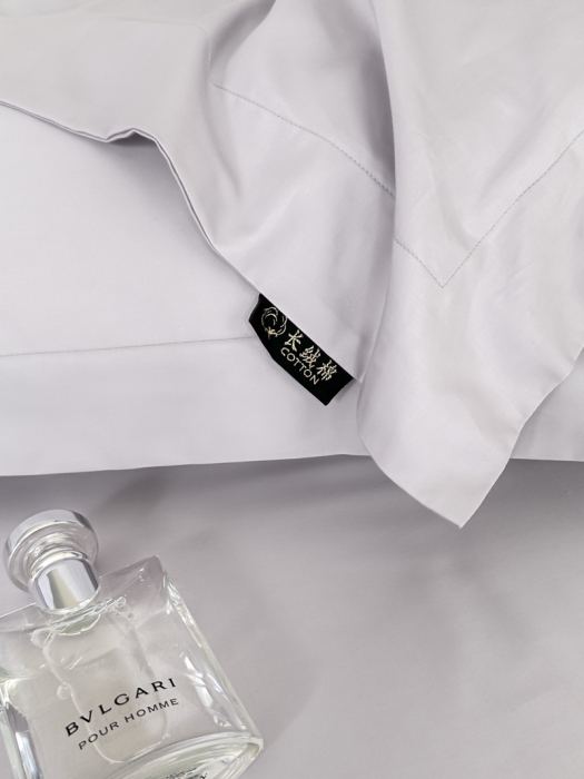 91家纺网 家纺一手货源 找家纺 618家纺 2023新款100支北欧长绒棉单品系列 枕套 纯色薰衣草