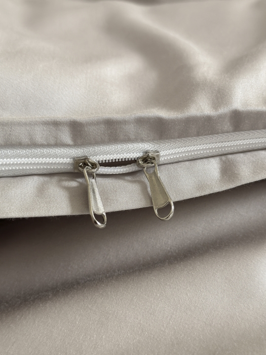 91家纺网 家纺一手货源 找家纺 618家纺 2023新款100支北欧长绒棉单品系列 枕套 纯色月光灰