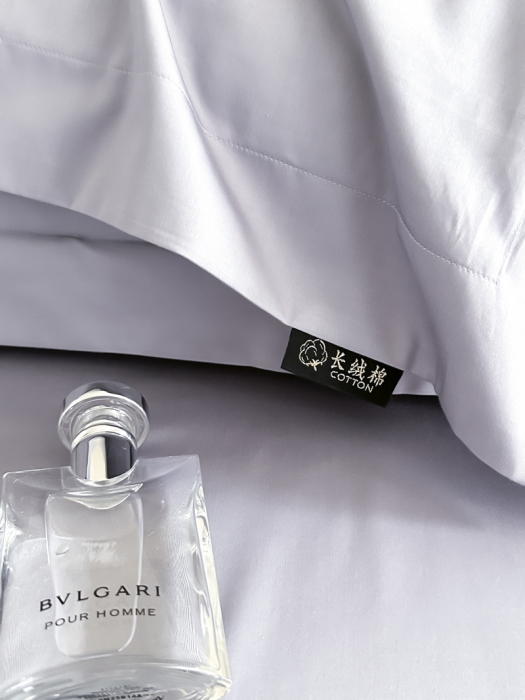 91家纺网 家纺一手货源 找家纺 618家纺 2023新款100支北欧长绒棉单品系列 枕套 纯色紫灰