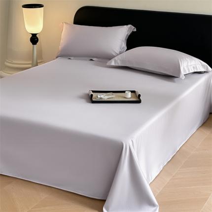 618家纺 2023新款100支北欧长绒棉单床单 纯色薰衣草