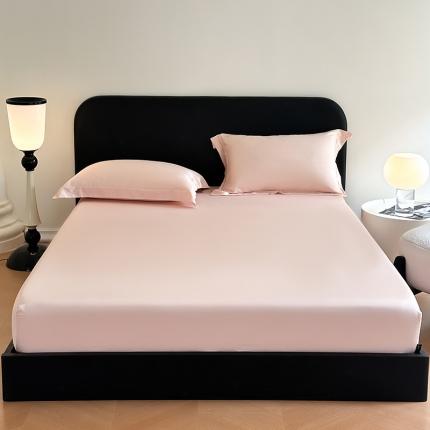 91家纺网 家纺一手货源 找家纺 618家纺 2023新款100支北欧长绒棉单床笠 虾粉