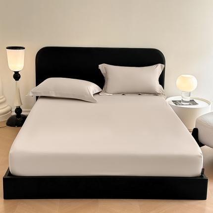 91家纺网 家纺一手货源 找家纺 618家纺 2023新款100支北欧长绒棉单床笠 月光灰