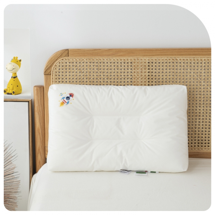 91家纺网 家纺一手货源 找家纺 唯爱品 2026新款60S全棉A类无荧光卡通云柔枕枕头枕芯 记忆枕源头工厂 40*60cm/只 小火箭学生云柔枕