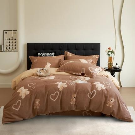 91家纺网 家纺一手货源 找家纺 （总）希文 2023新款全棉生态磨毛四件套