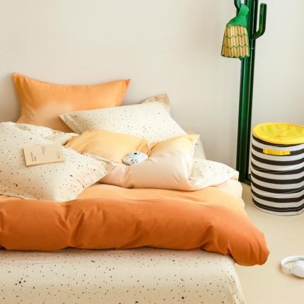 91家纺网 家纺一手货源 找家纺 （总）印季 2024新款渐变过江寒混纺磨毛四件套