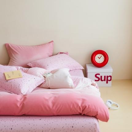 91家纺网 家纺一手货源 找家纺 （总）印季 2024新款渐变过江寒混纺磨毛四件套