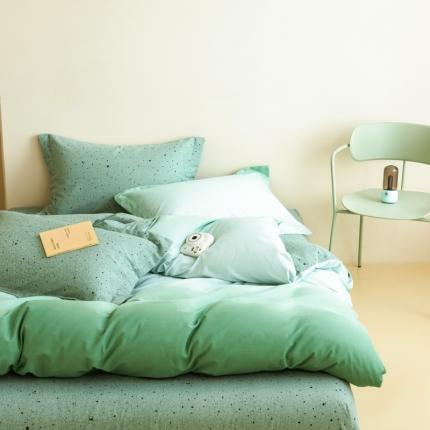 91家纺网 家纺一手货源 找家纺 （总）印季 2024新款渐变过江寒混纺磨毛四件套