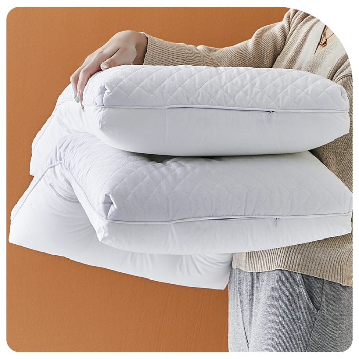 91家纺网 家纺一手货源 找家纺 （总）唯爱品2026新款星级酒店荞麦羽丝两用枕枕头枕芯 酒店枕护颈枕 记忆枕源头工厂  