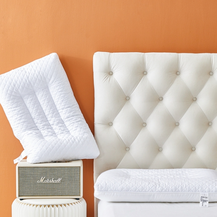 91家纺网 家纺一手货源 找家纺 （总）唯爱品2026新款星级酒店荞麦羽丝两用枕枕头枕芯 酒店枕护颈枕 记忆枕源头工厂  