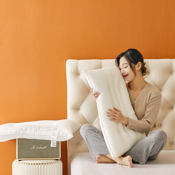 91家纺网 家纺一手货源 找家纺 唯爱品 2026新款 A类棉水洗决明子护颈枕枕头枕芯 记忆枕源头工厂 48*74cm/只