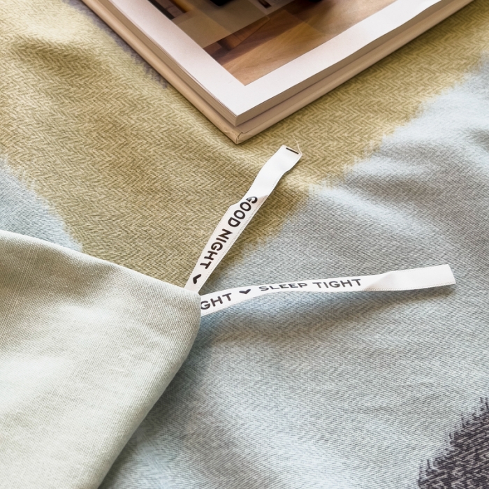 91家纺网 家纺一手货源 找家纺 印季家纺 2024新款全棉印花加厚混纺磨毛四件套 简约时代