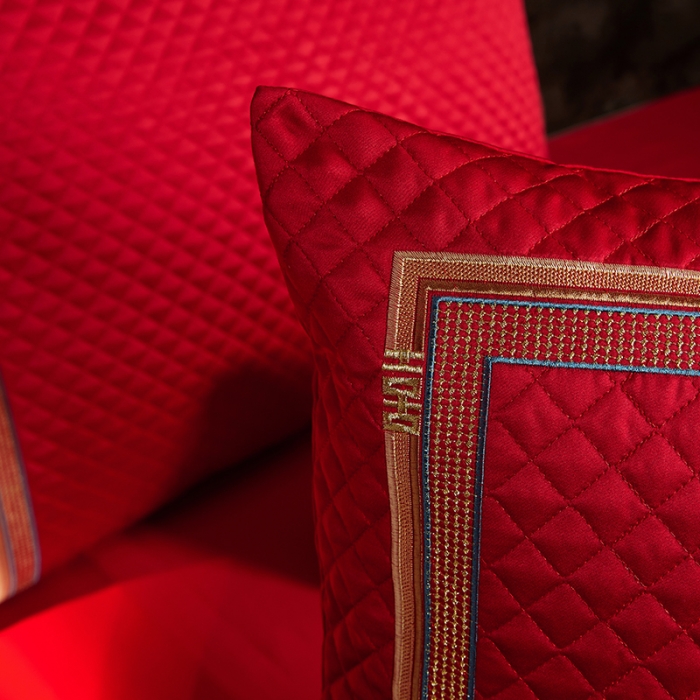 91家纺网 家纺一手货源 找家纺 （总）缔缦 2023新款100s全棉长绒棉刺绣四件套婚庆