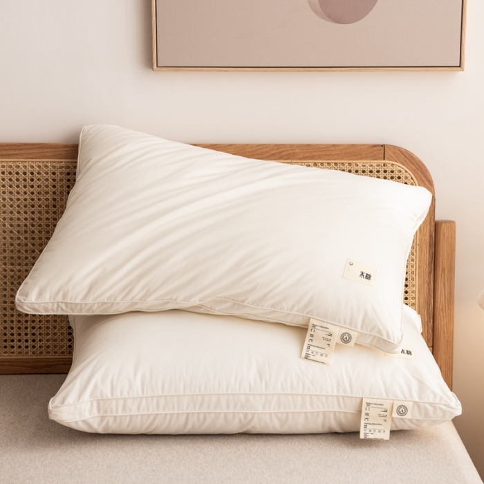 91家纺网 家纺一手货源 找家纺 2026新款本棉轻柔枕+弹弹枕 48*74cm/只 本棉弹弹枕-中48*74