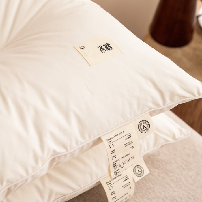 91家纺网 家纺一手货源 找家纺 2026新款本棉轻柔枕+弹弹枕 48*74cm/只 本棉轻柔枕-低48*74