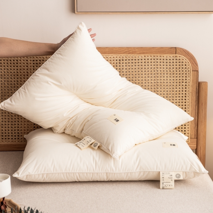 91家纺网 家纺一手货源 找家纺 2026新款本棉轻柔枕+弹弹枕 48*74cm/只 本棉轻柔枕-中48*74