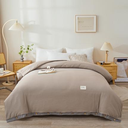 91家纺网 家纺一手货源 找家纺 （总）熙宴 2023纽扣款棉麻可拆卸棉花被