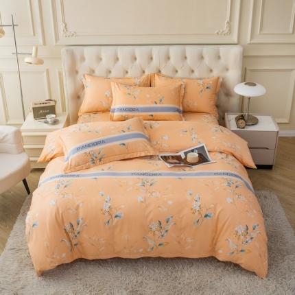 91家纺网 家纺一手货源 找家纺 （总2）喜四方 2024新款全棉磨毛纯棉印花四件套