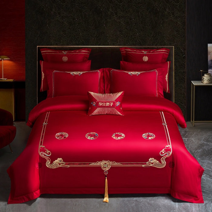 91家纺网 家纺一手货源 找家纺 （总）高大尚 秋冬新品长绒棉囍嫁系列