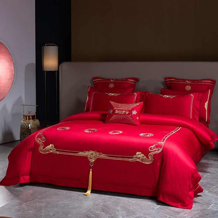 91家纺网 家纺一手货源 找家纺 （总）高大尚 秋冬新品长绒棉囍嫁系列