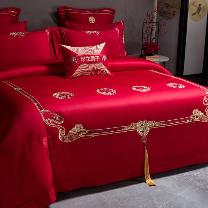 91家纺网 家纺一手货源 找家纺 （总）高大尚 秋冬新品长绒棉囍嫁系列