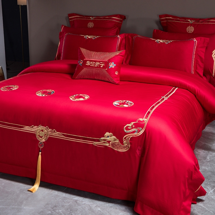 91家纺网 家纺一手货源 找家纺 （总）高大尚 秋冬新品长绒棉囍嫁系列