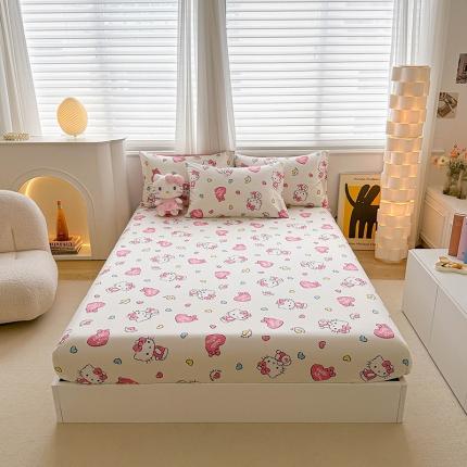 91家纺网 家纺一手货源 找家纺 （总）爱丽丝 2024新款正版授权三丽鸥全棉单品床笠系列