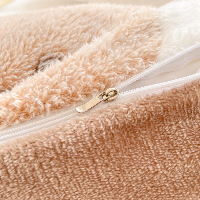 91家纺网 家纺一手货源 找家纺 川悦生活 2023新款立体雪花绒四件套 可爱熊仔