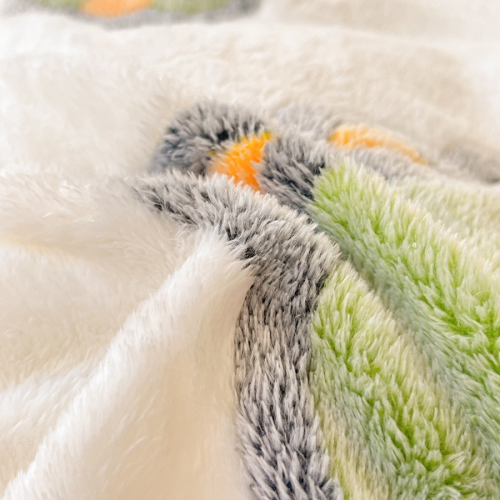 91家纺网 家纺一手货源 找家纺 川悦生活 2023新款立体雪花绒四件套 多乐恐龙